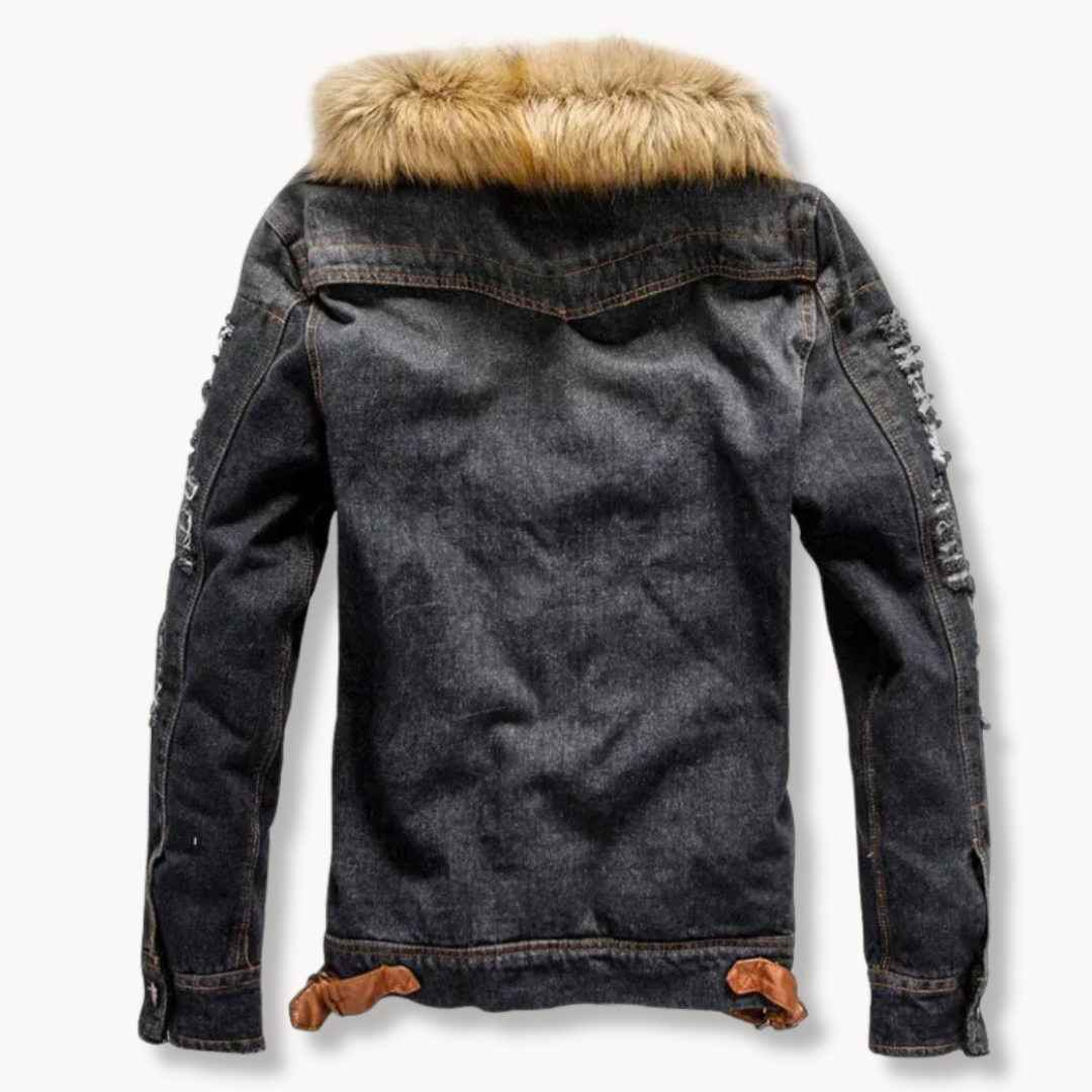 Sherpa-Lined Denim - Jacket