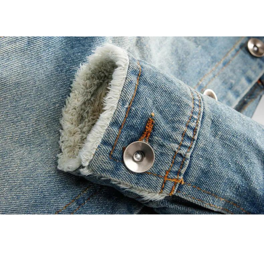 Sherpa-Lined Denim - Jacket