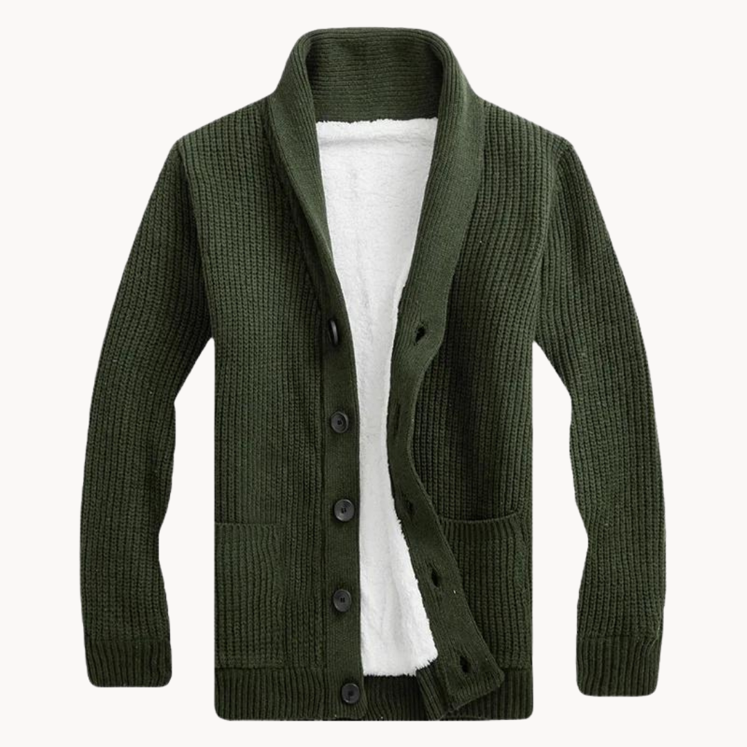 Fleece Shawl Collar - Cardigan