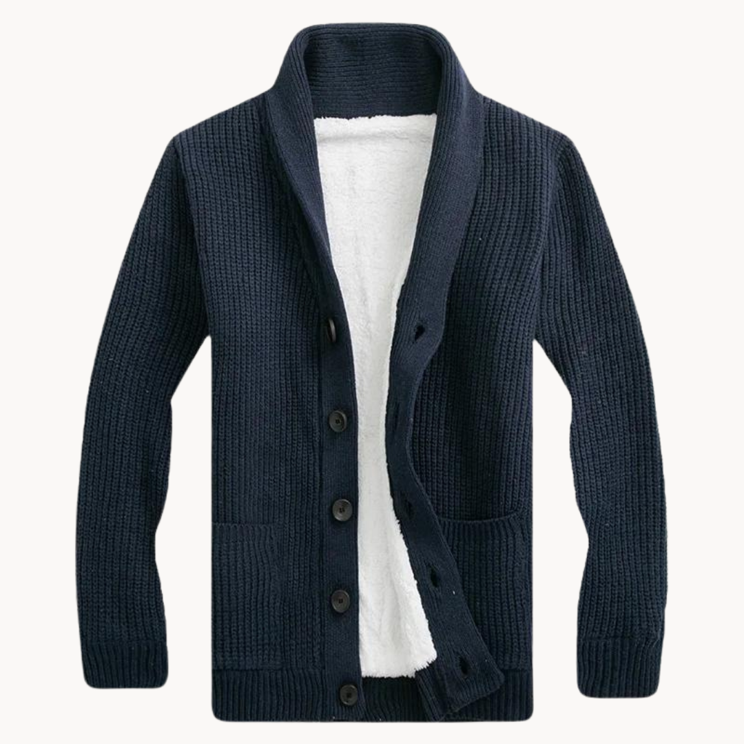 Fleece Shawl Collar - Cardigan
