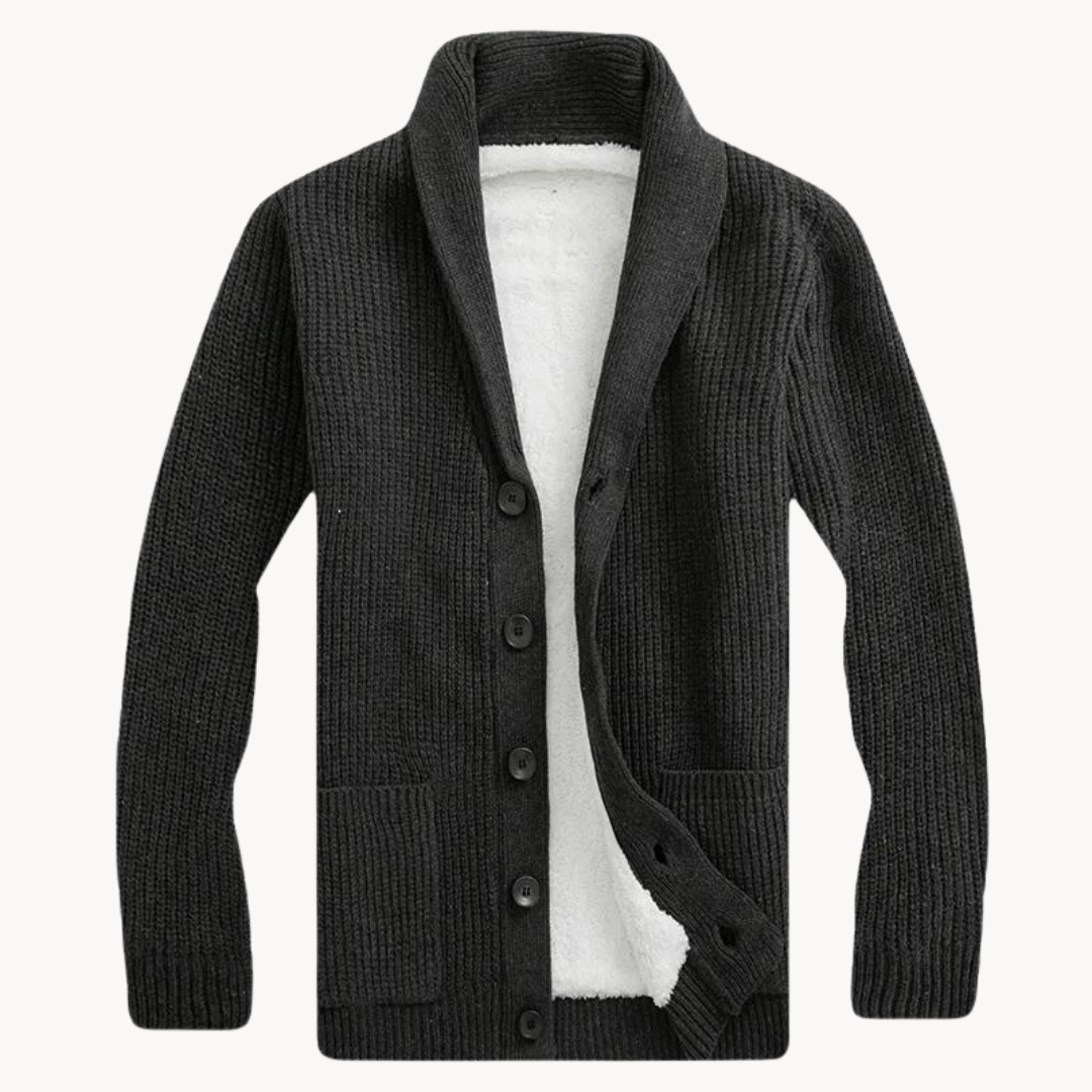 Fleece Shawl Collar - Cardigan
