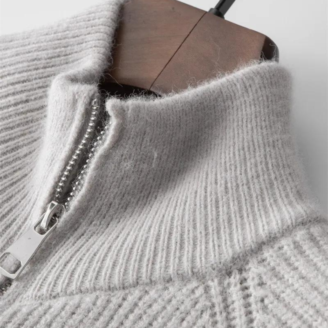 Cashmere Zip-Up - Sweater