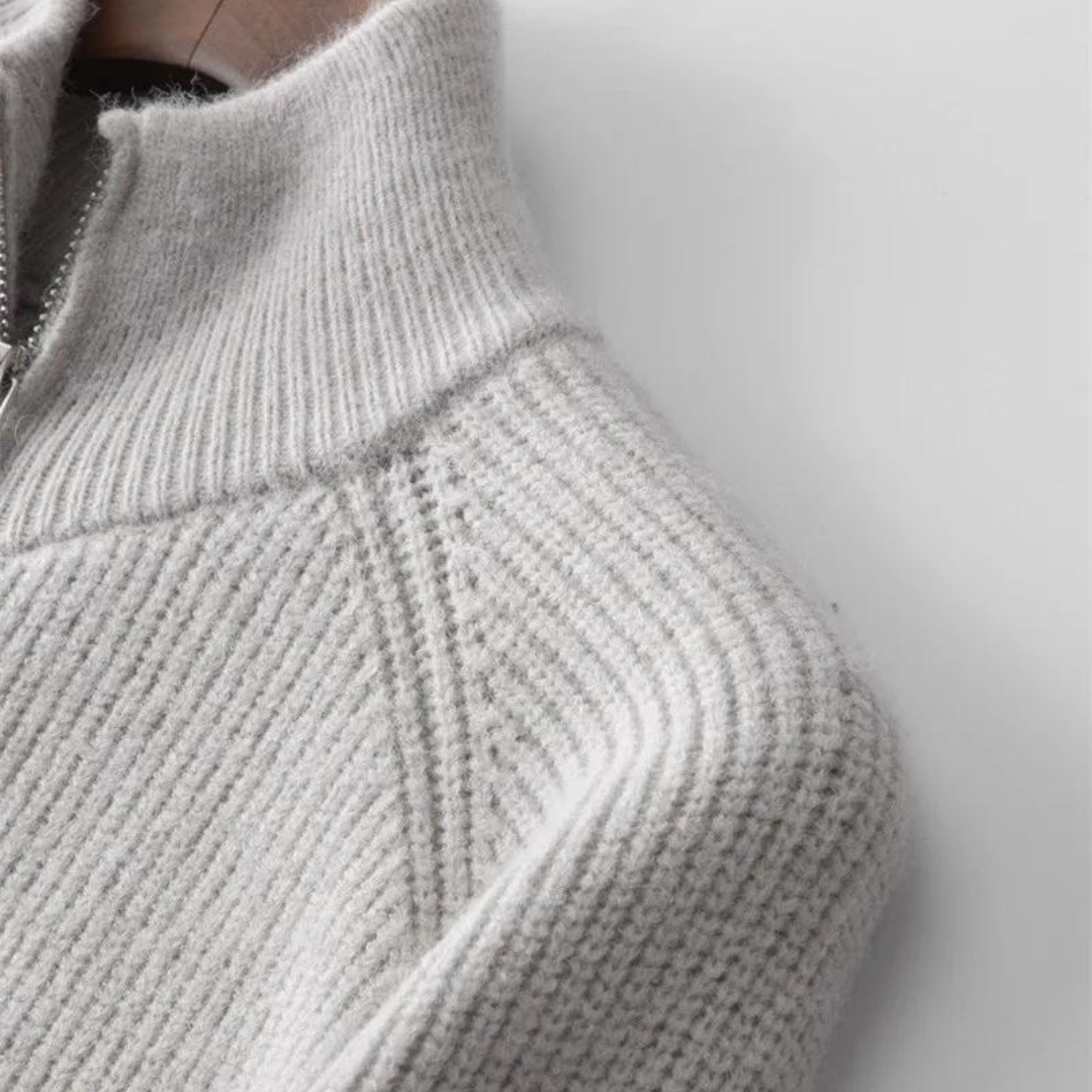 Cashmere Zip-Up - Sweater
