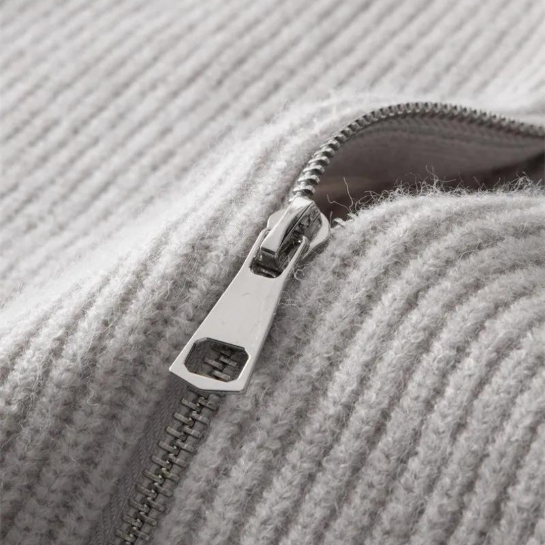 Cashmere Zip-Up - Sweater
