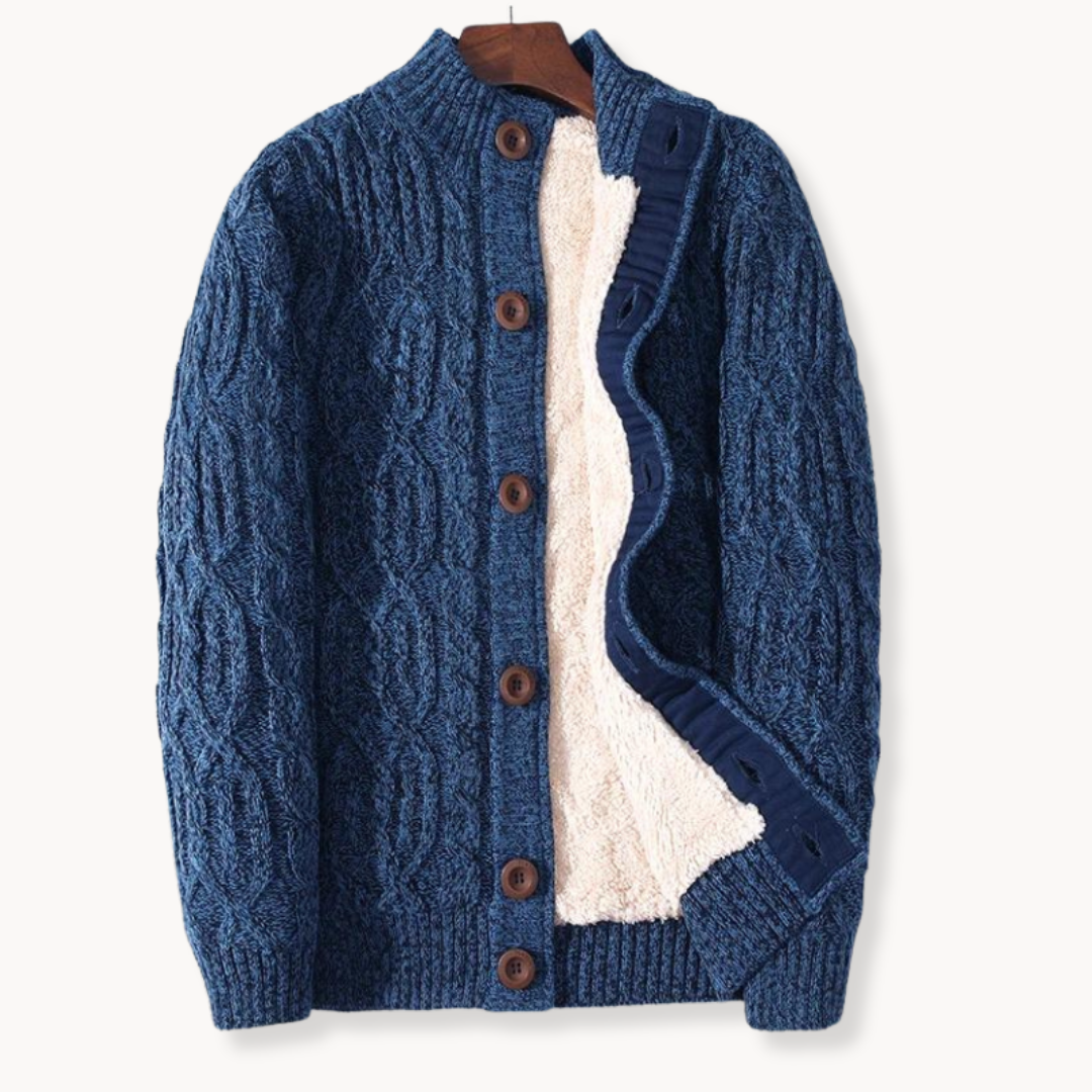 Merino Cable Knit - Cardigan