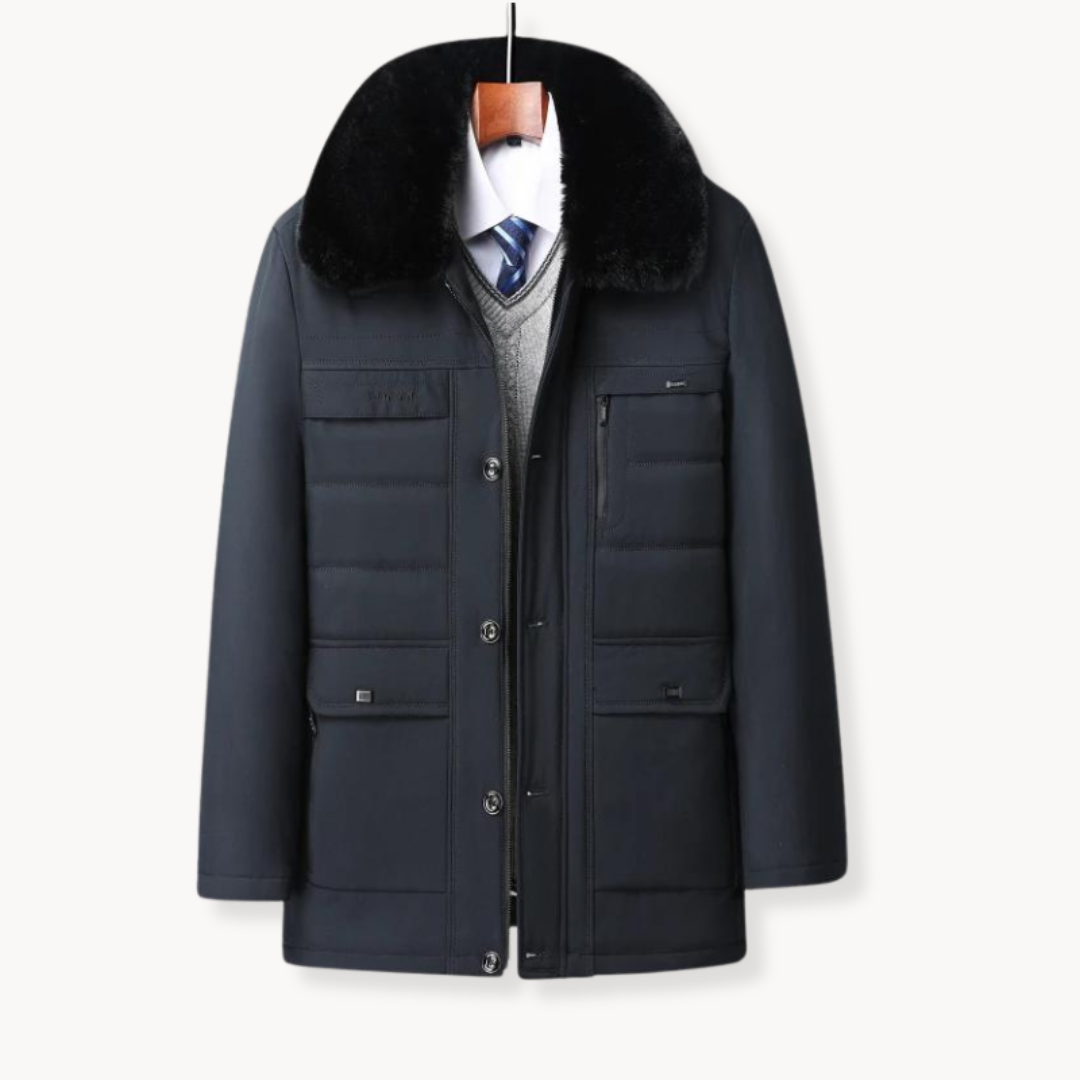 Faux Fur Collar - Coat