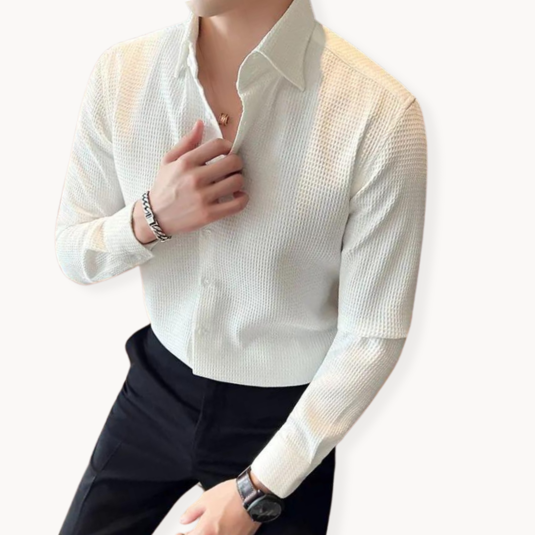 Button-Front Long Sleeve - Shirt