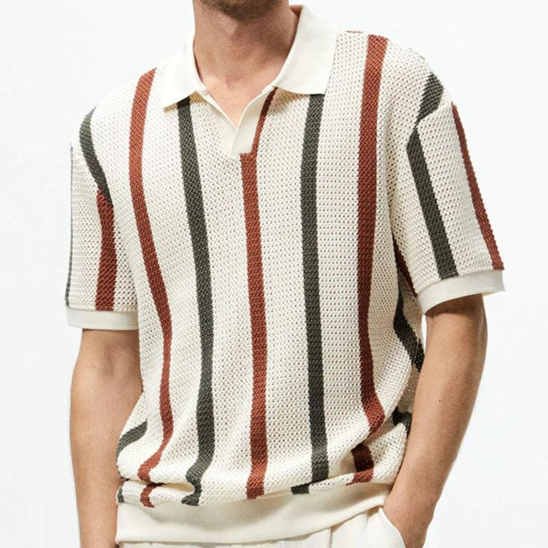 Striped Loose Fit - Polo Shirt