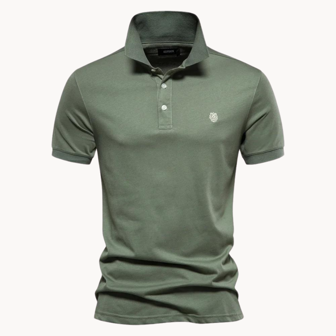 Cotton Troyer Neck - Polo Shirt