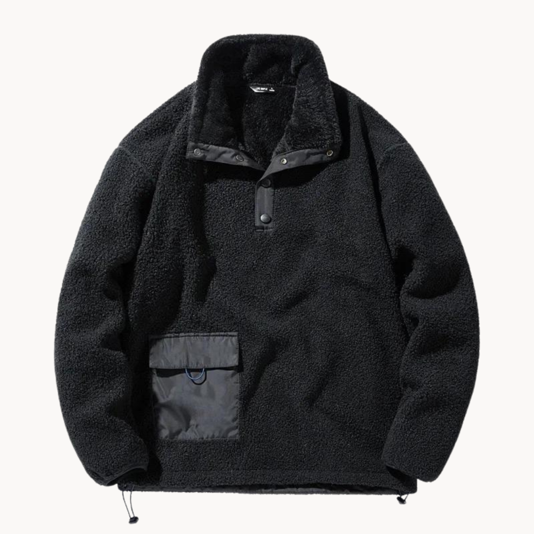 Cozy Brushed Fleece Pullover - Sweater