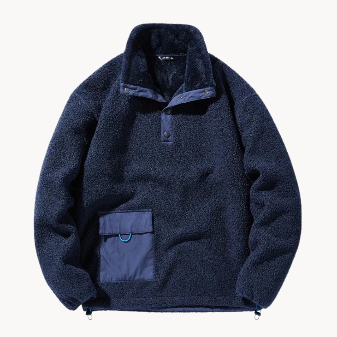 Cozy Brushed Fleece Pullover - Sweater