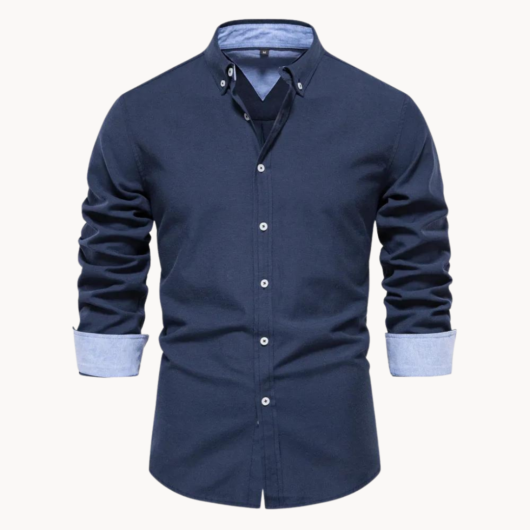 Oxford Long Sleeve Button-Down - Shirt