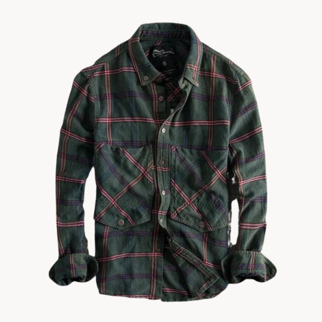 Autumn Ember Plaid - Flannel Shirt