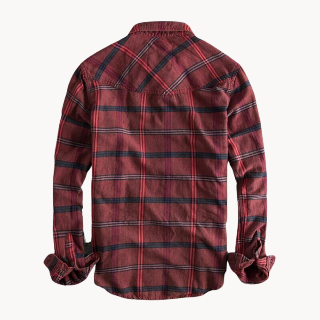 Autumn Ember Plaid - Flannel Shirt