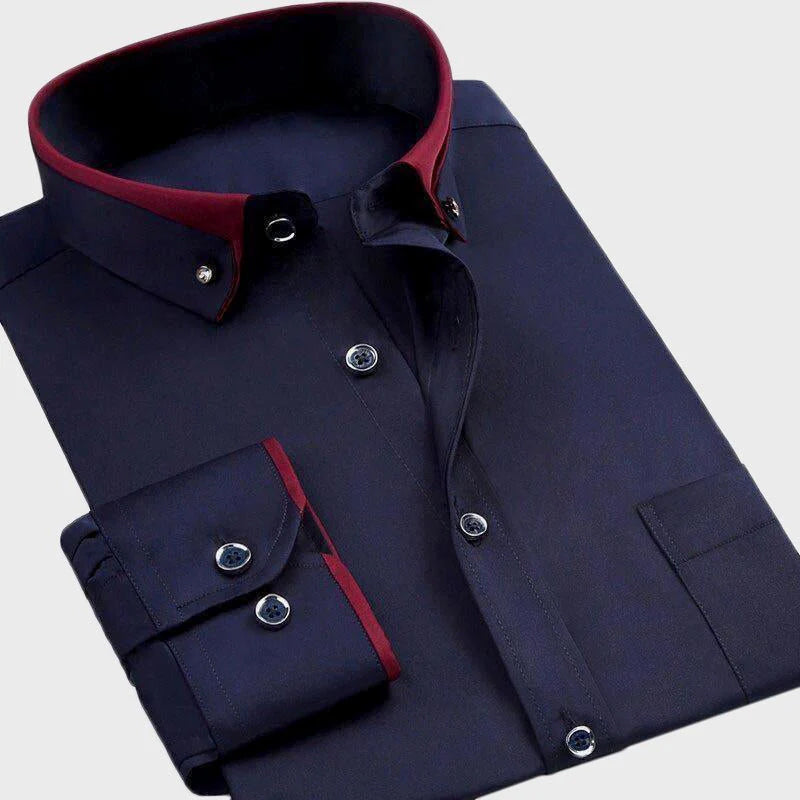 Classic Collared Button-Up - Shirt