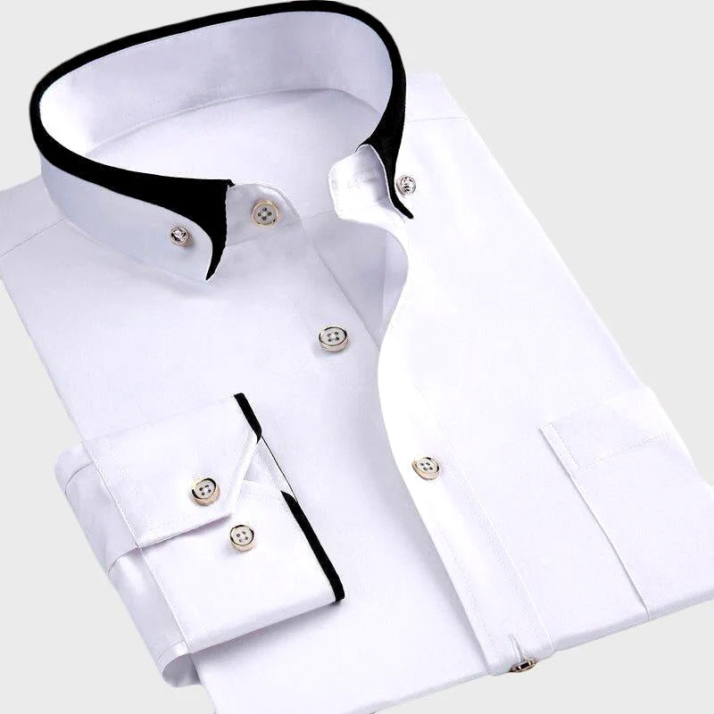 Classic Collared Button-Up - Shirt