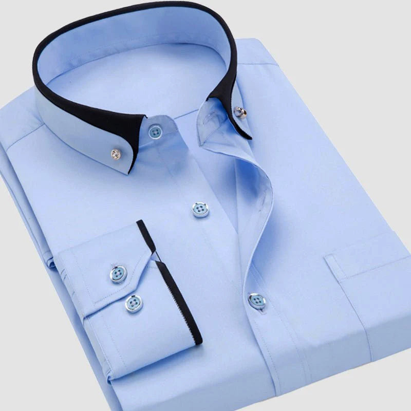 Classic Collared Button-Up - Shirt