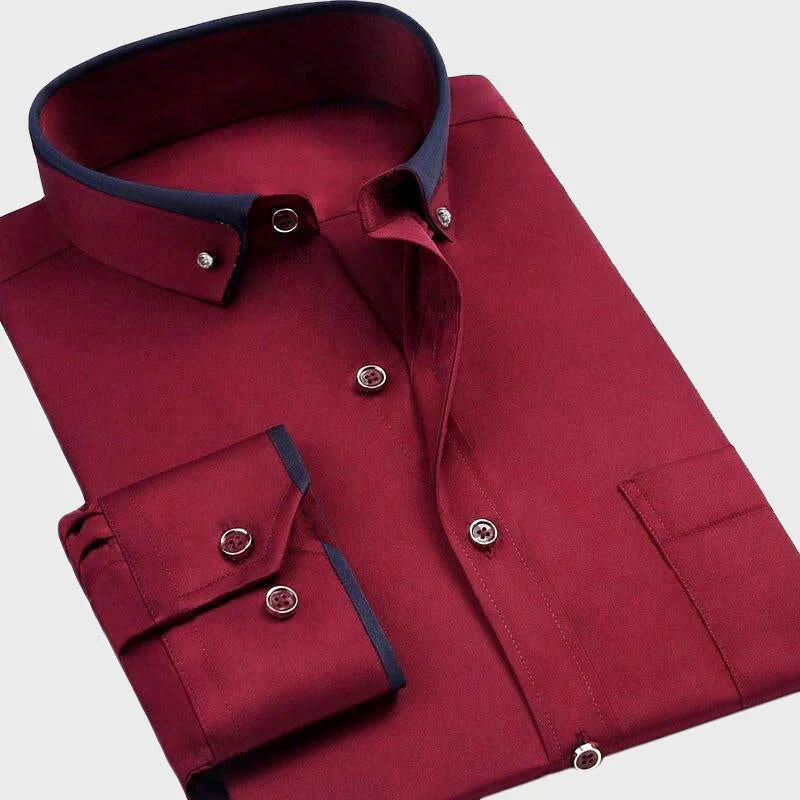 Classic Collared Button-Up - Shirt