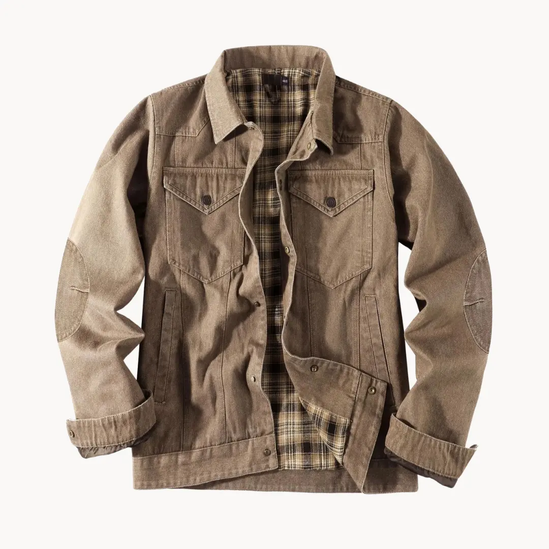 Flannel Lined Button-Front - Shirt Jacket CASA LARO