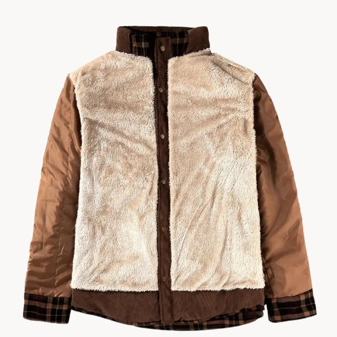 Fleece-Lined Plaid Button-Up - Shirt CASA LARO