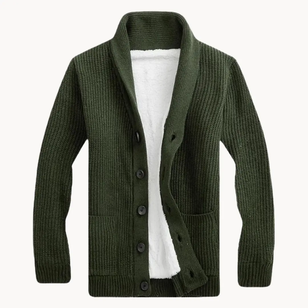 Fleece Shawl Collar - Cardigan CASA LARO