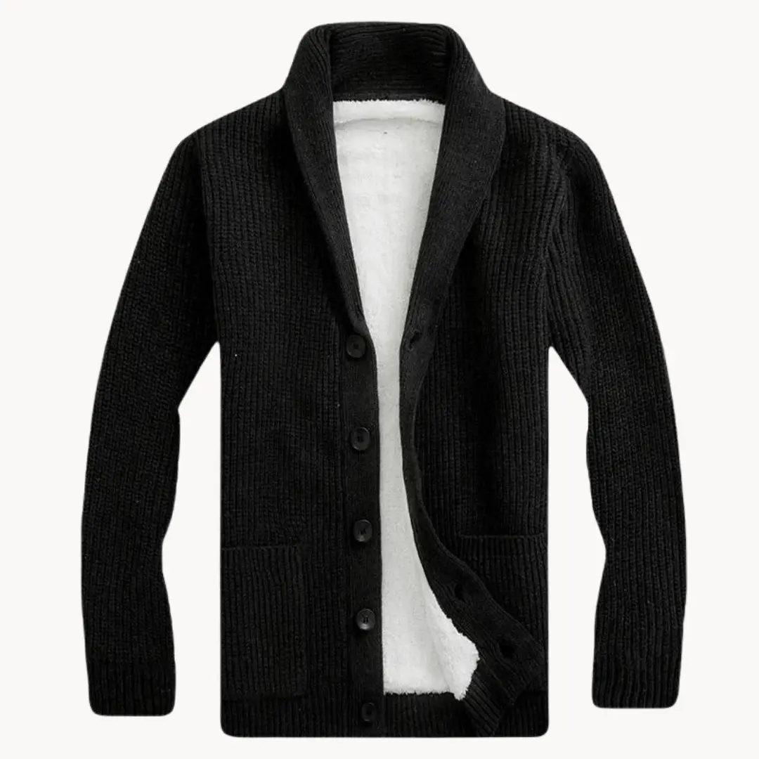 Fleece Shawl Collar - Cardigan CASA LARO