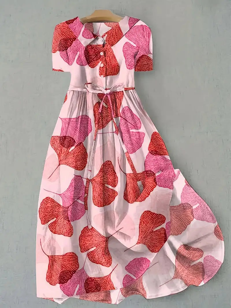 Camille | Powder Pink Floral Dress