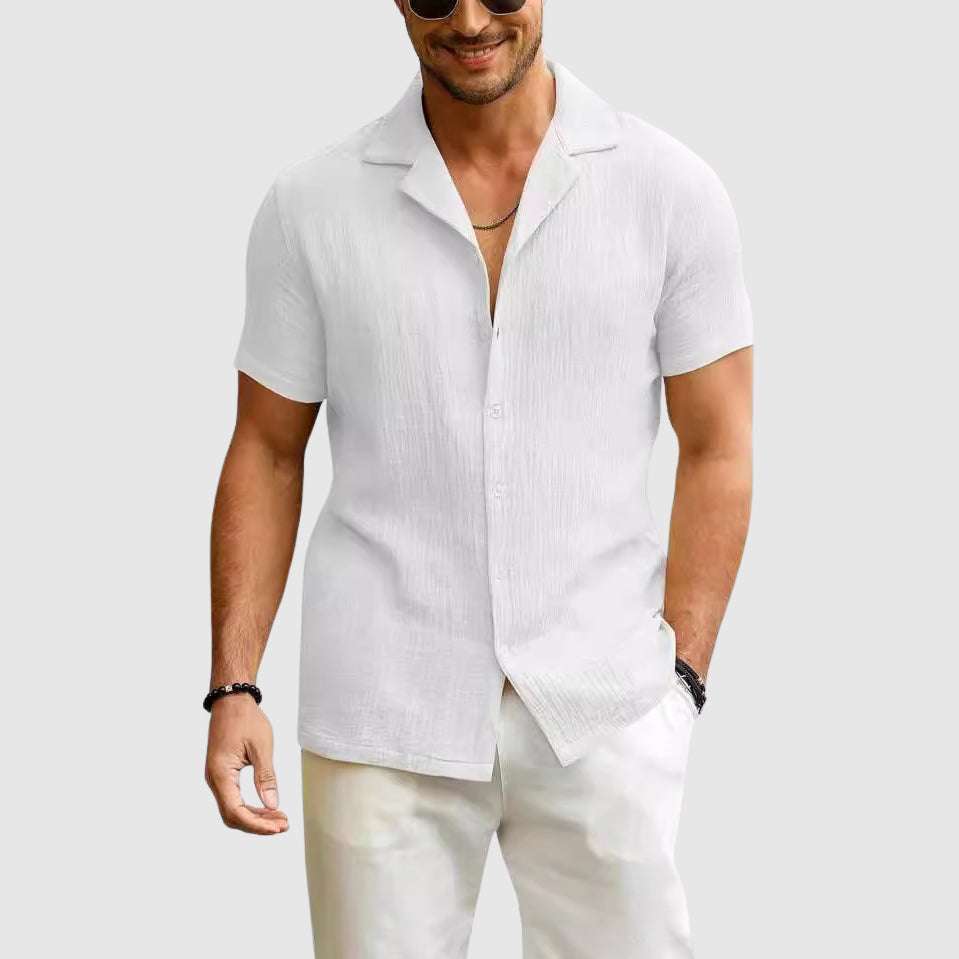Naples Bay Lightweight Cotton Button-Up - Shirt