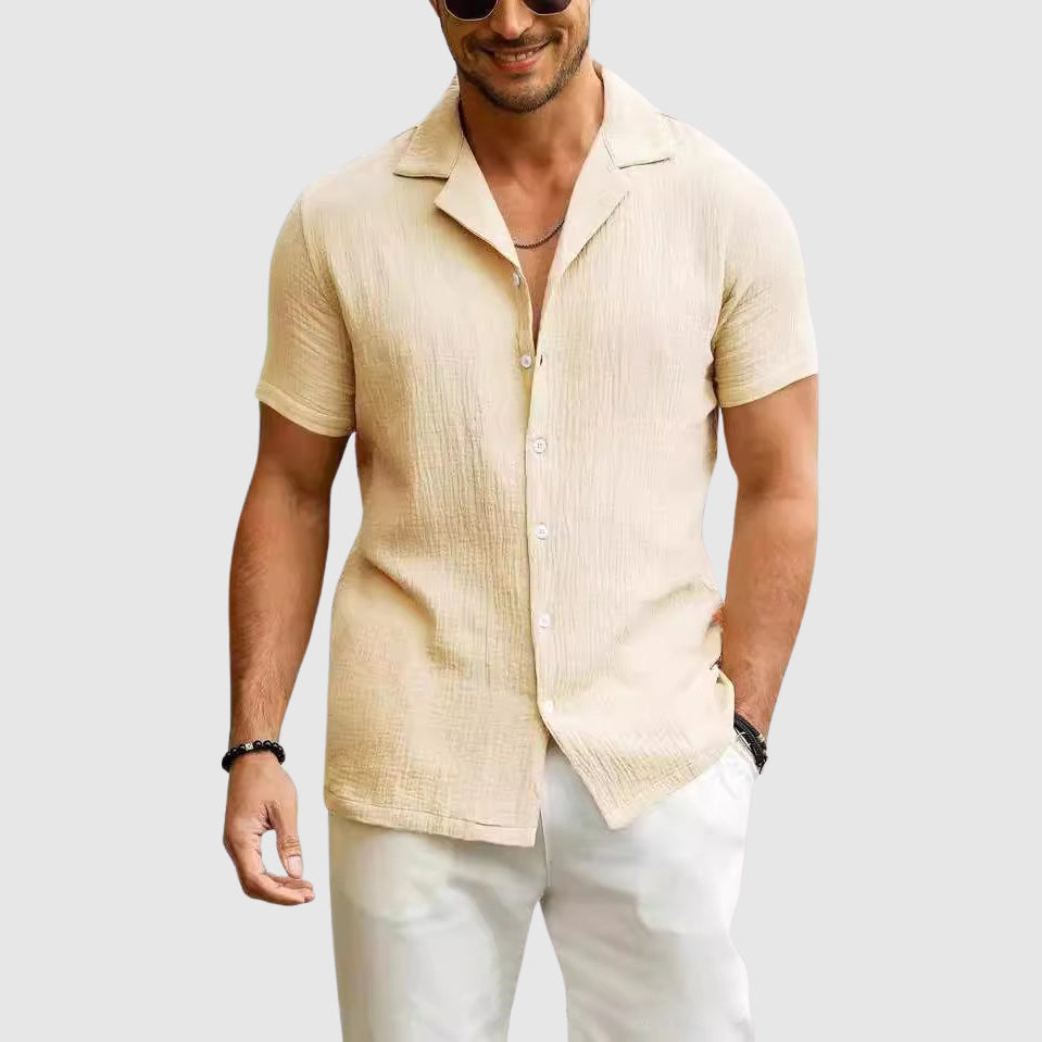 Naples Bay Lightweight Cotton Button-Up - Shirt