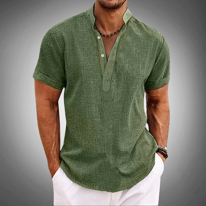 Tropical Print Short Sleeve - Shirt