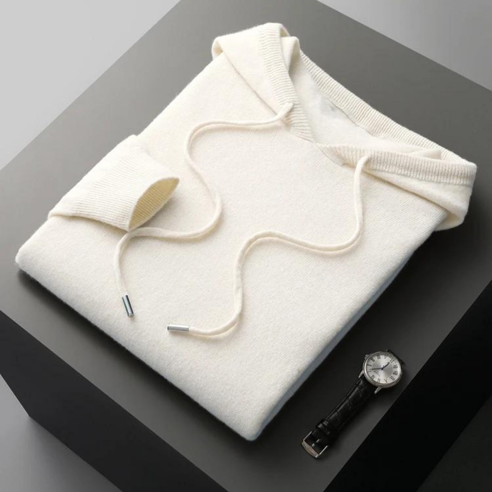 Glacier Merino Wool Hoodie - Sweater CASA LARO MEN