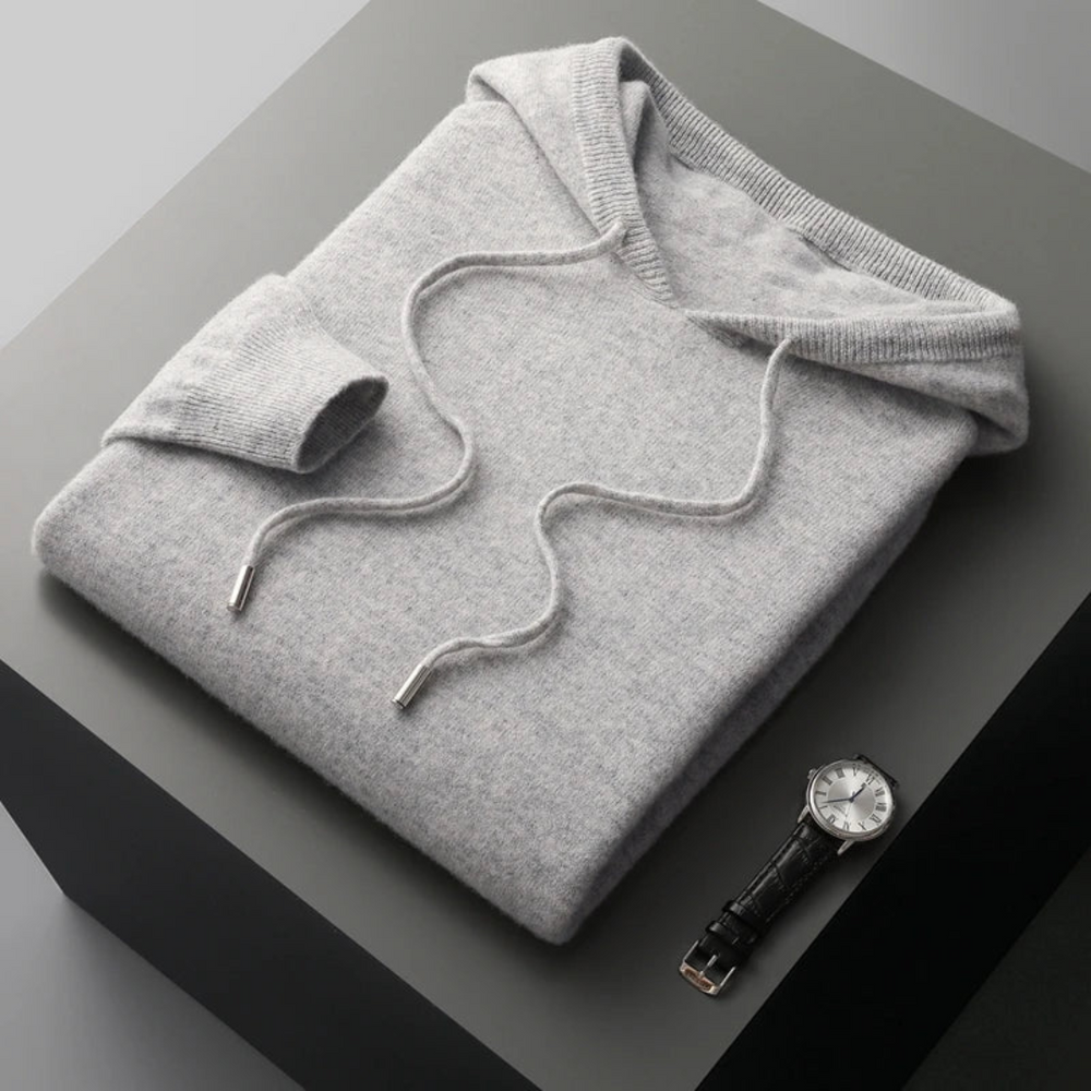 Glacier Merino Wool Hoodie - Sweater CASA LARO MEN