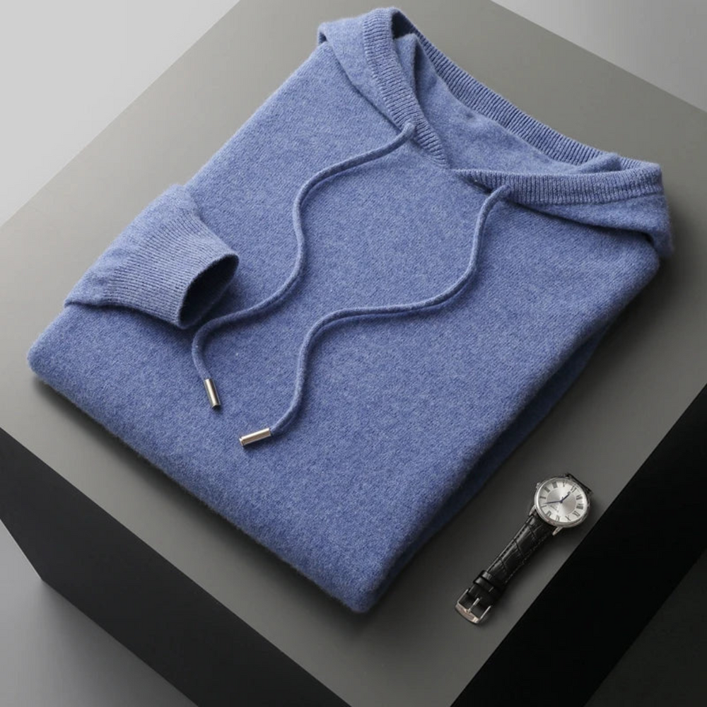 Glacier Merino Wool Hoodie - Sweater CASA LARO MEN