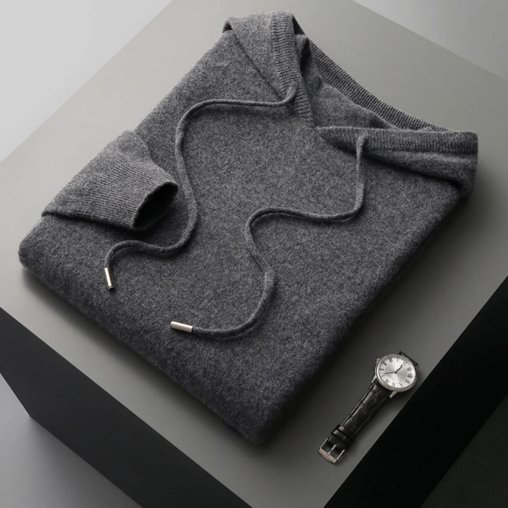Glacier Merino Wool Hoodie - Sweater CASA LARO MEN
