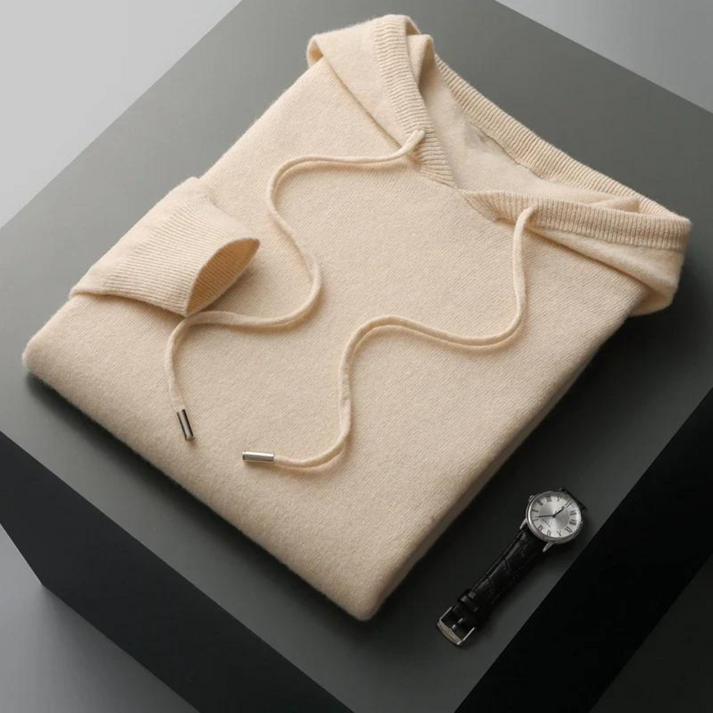 Glacier Merino Wool Hoodie - Sweater CASA LARO MEN