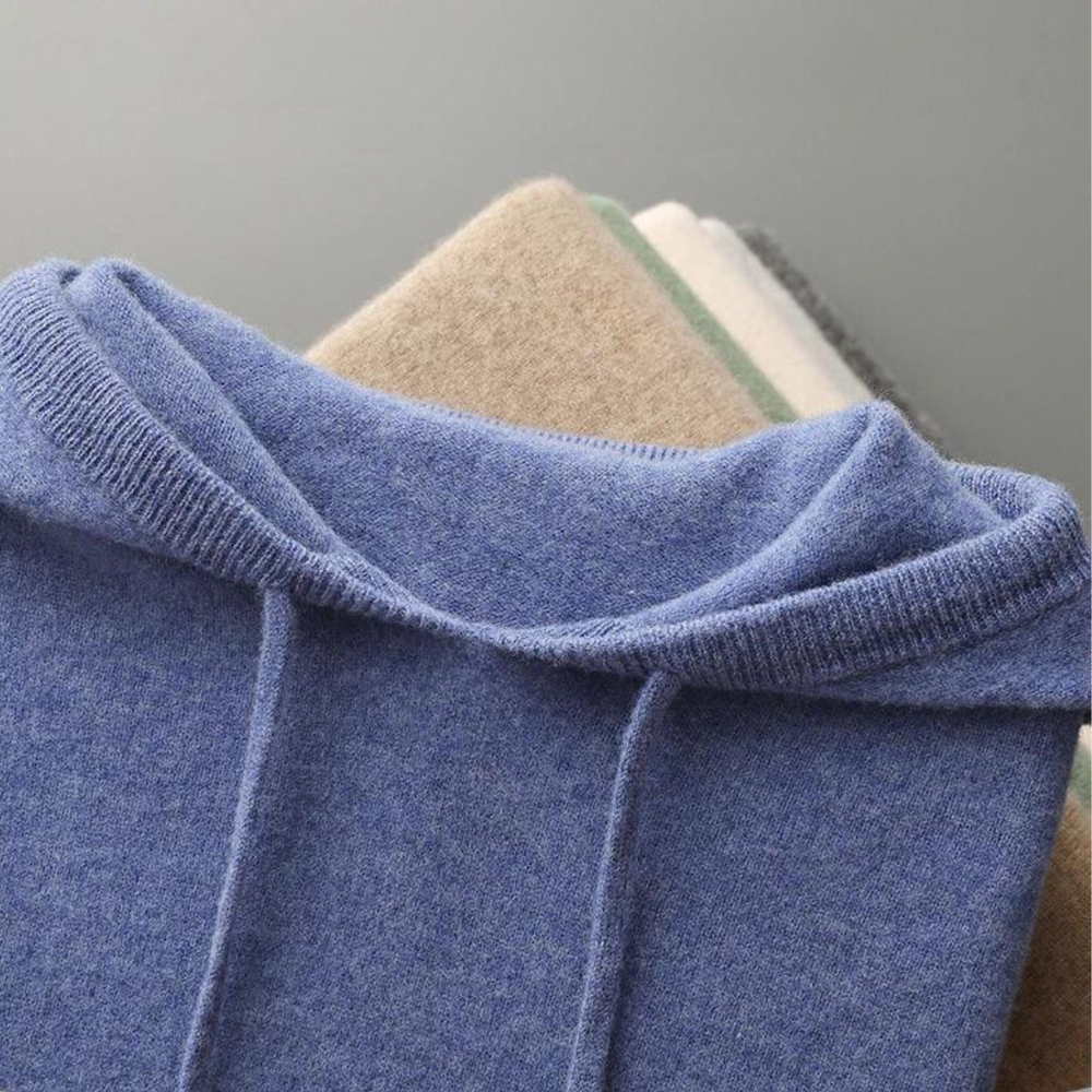 Glacier Merino Wool Hoodie - Sweater CASA LARO MEN