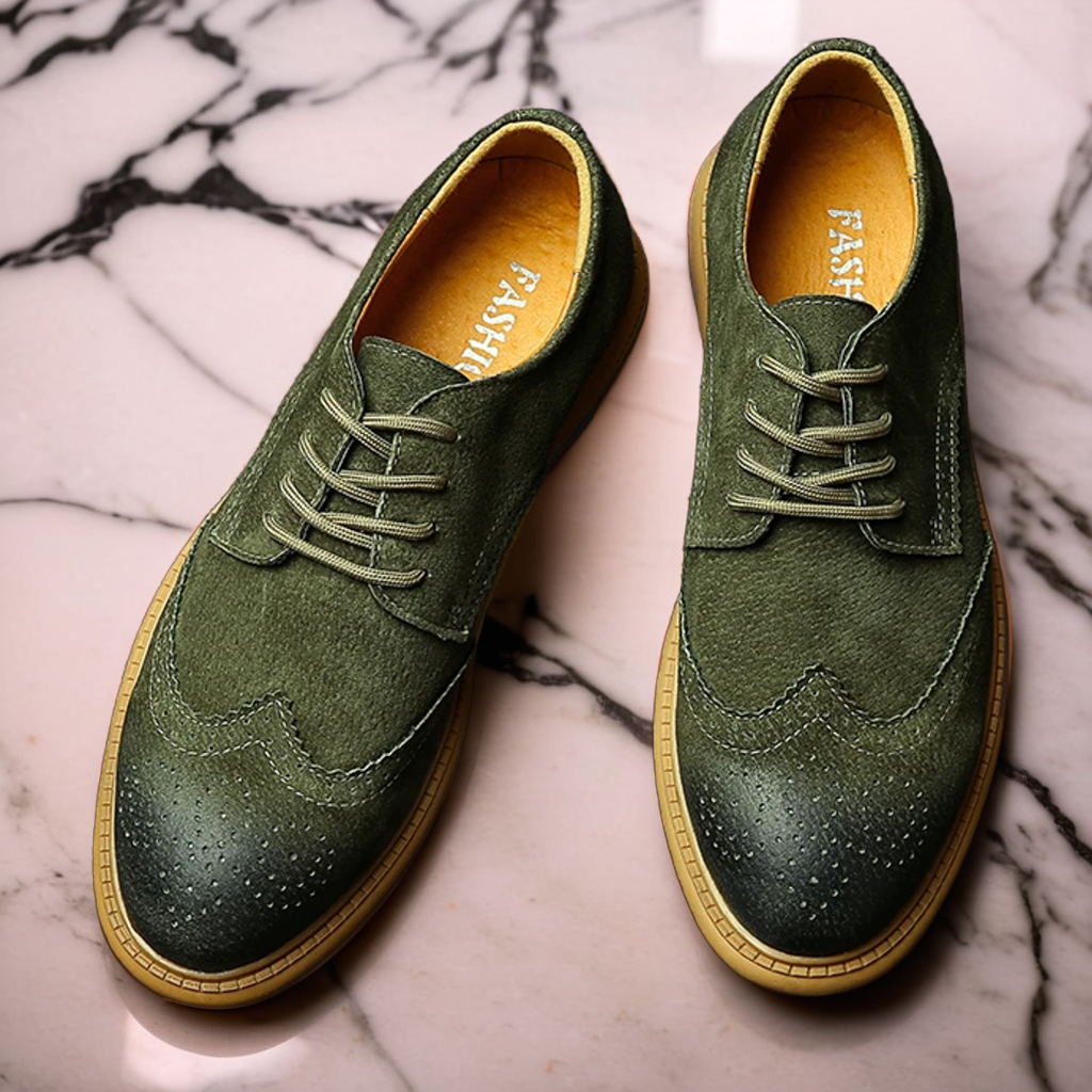 Green Leather - Shoes CASA LARO MEN