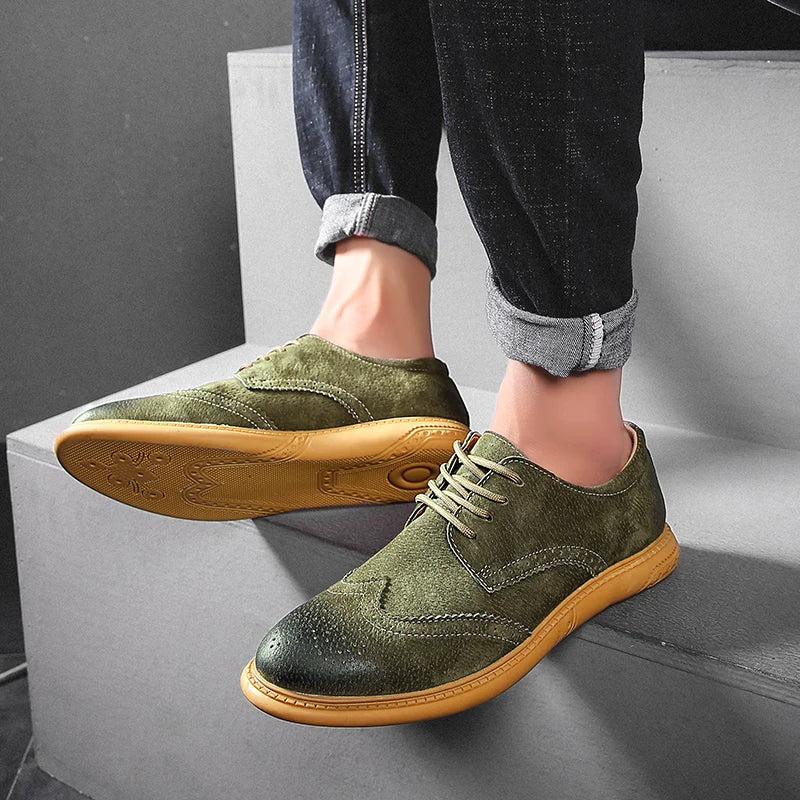 Green Leather - Shoes CASA LARO MEN