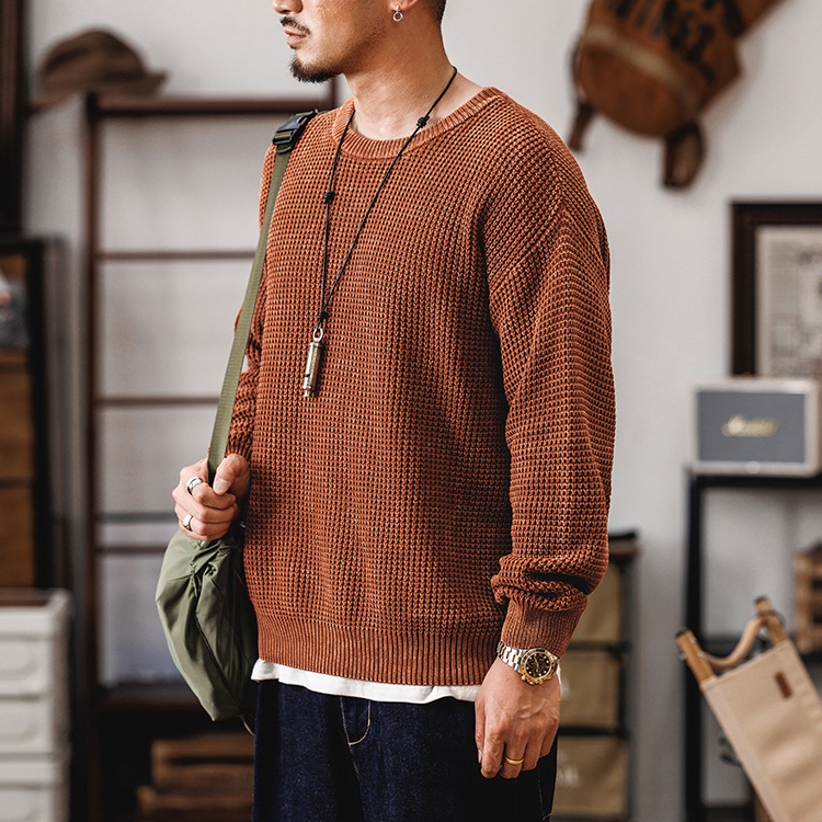 Grid Knit Pullover - Sweater CASA LARO MEN