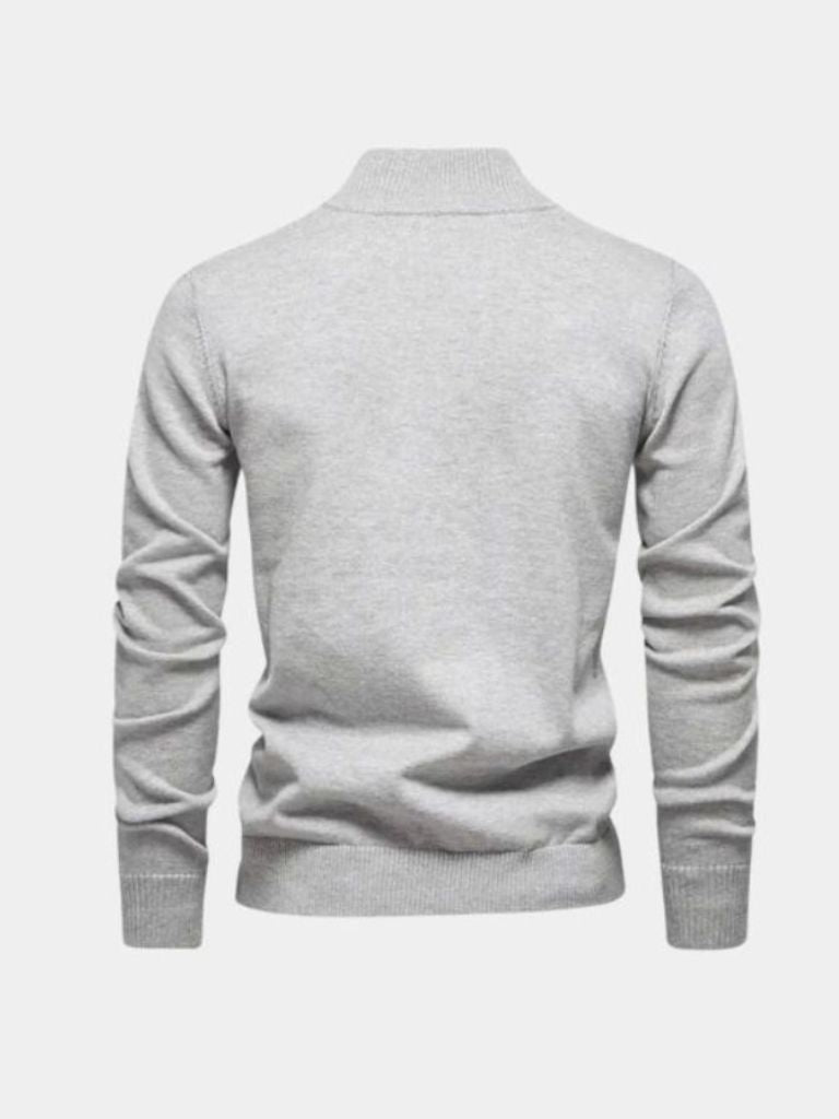 Half Zip Knitwear Pullover Sweater - Casa  Laro CASA LARO
