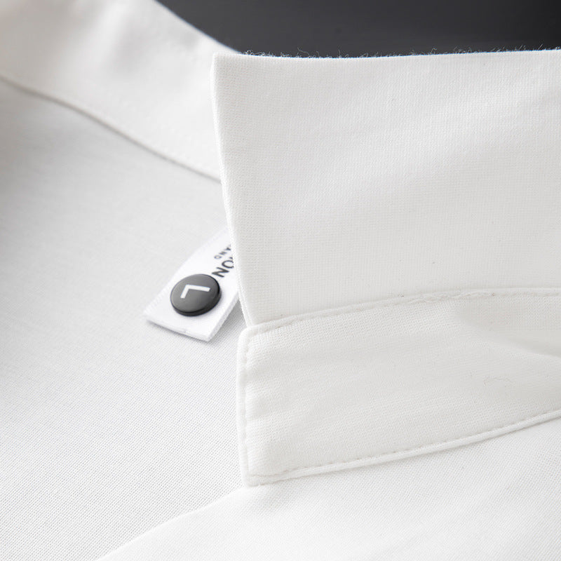 Cotton-Silk Blend Short Sleeve - Polo