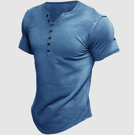 Havre Short Sleeve Henley - T-Shirt CASA LARO MEN