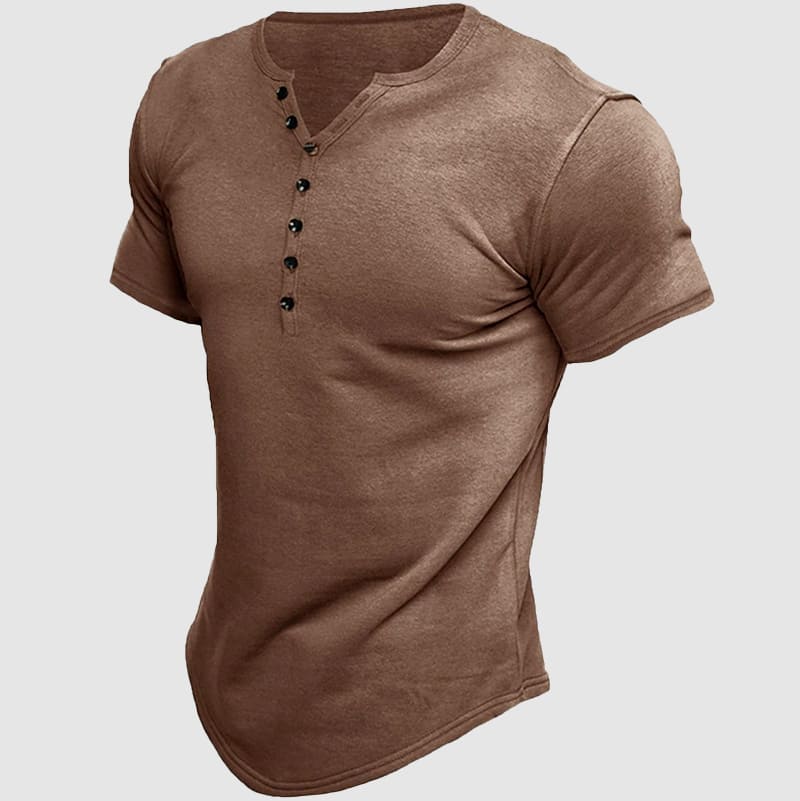 Havre Short Sleeve Henley - T-Shirt CASA LARO MEN