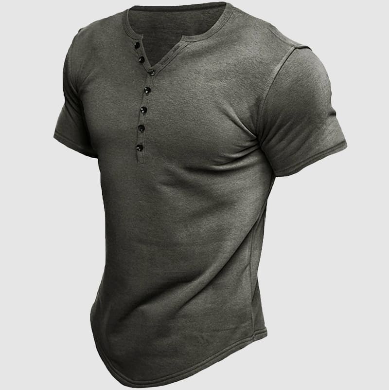 Havre Short Sleeve Henley - T-Shirt CASA LARO MEN