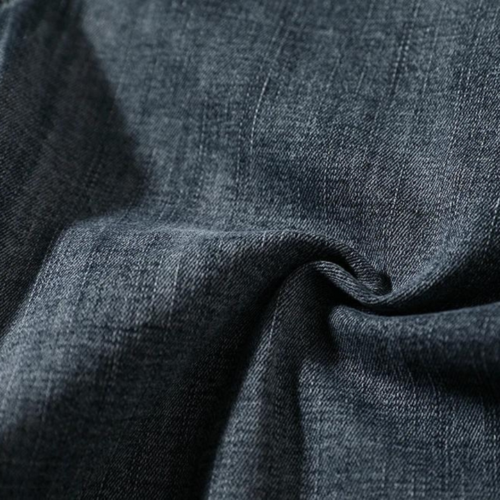 High-Rise Light Wash Frayed Hem - Denim Shorts CASA LARO MEN