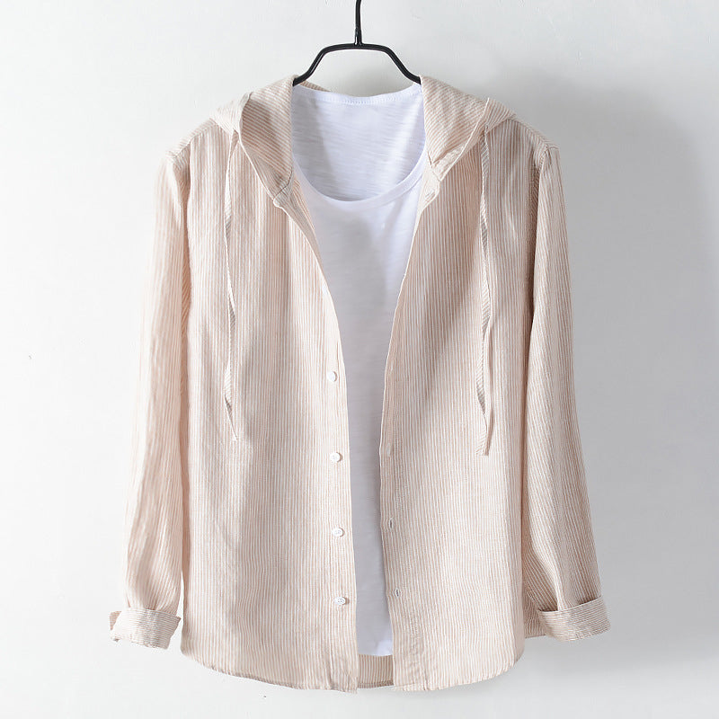 Hooded Linen - Shirt CASA LARO