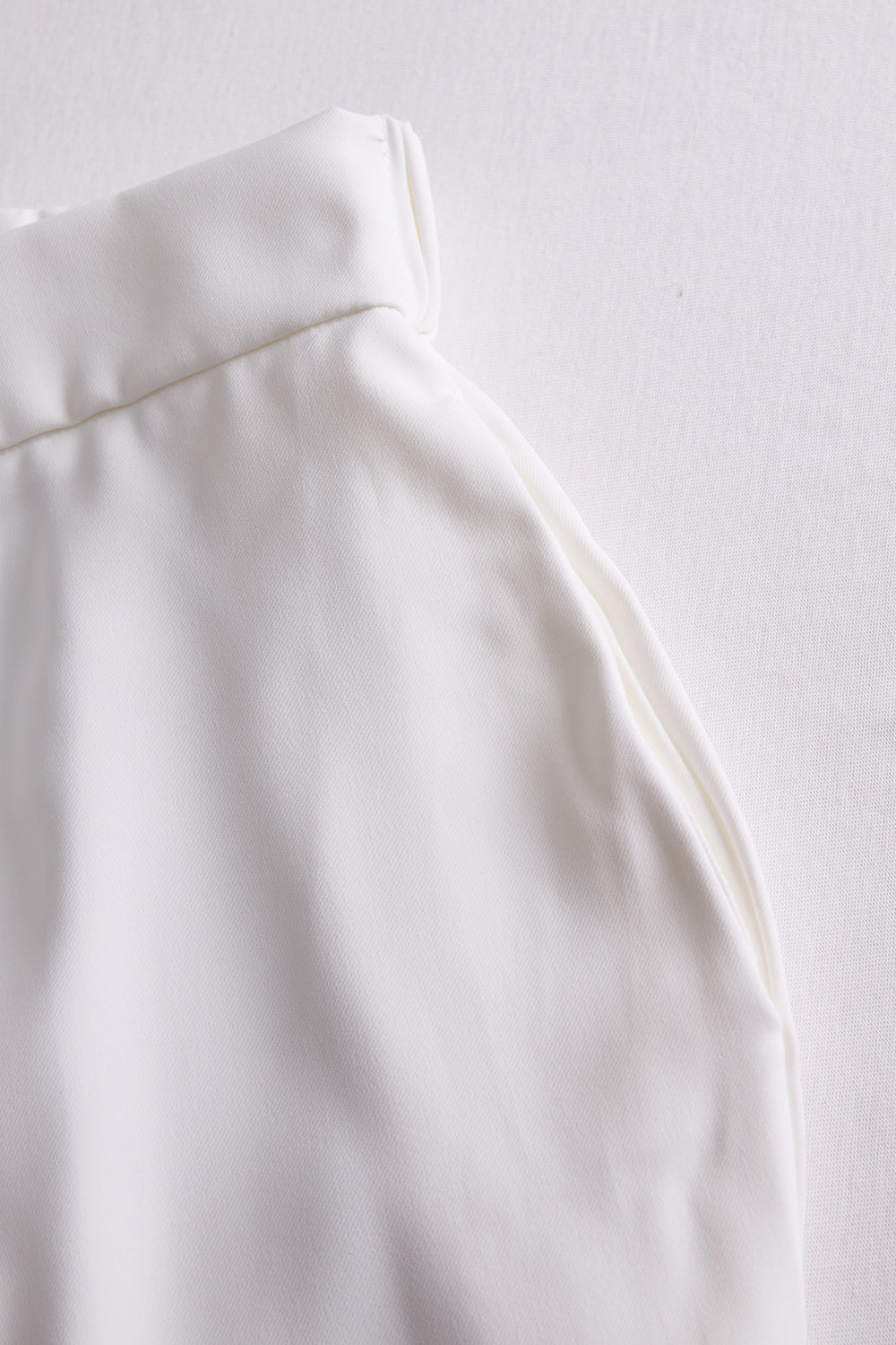 Elegant White High-Waisted Trousers HWT