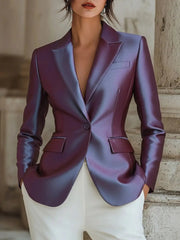 Iridescent Satin Tailored Fit - Blazer CASA LARO