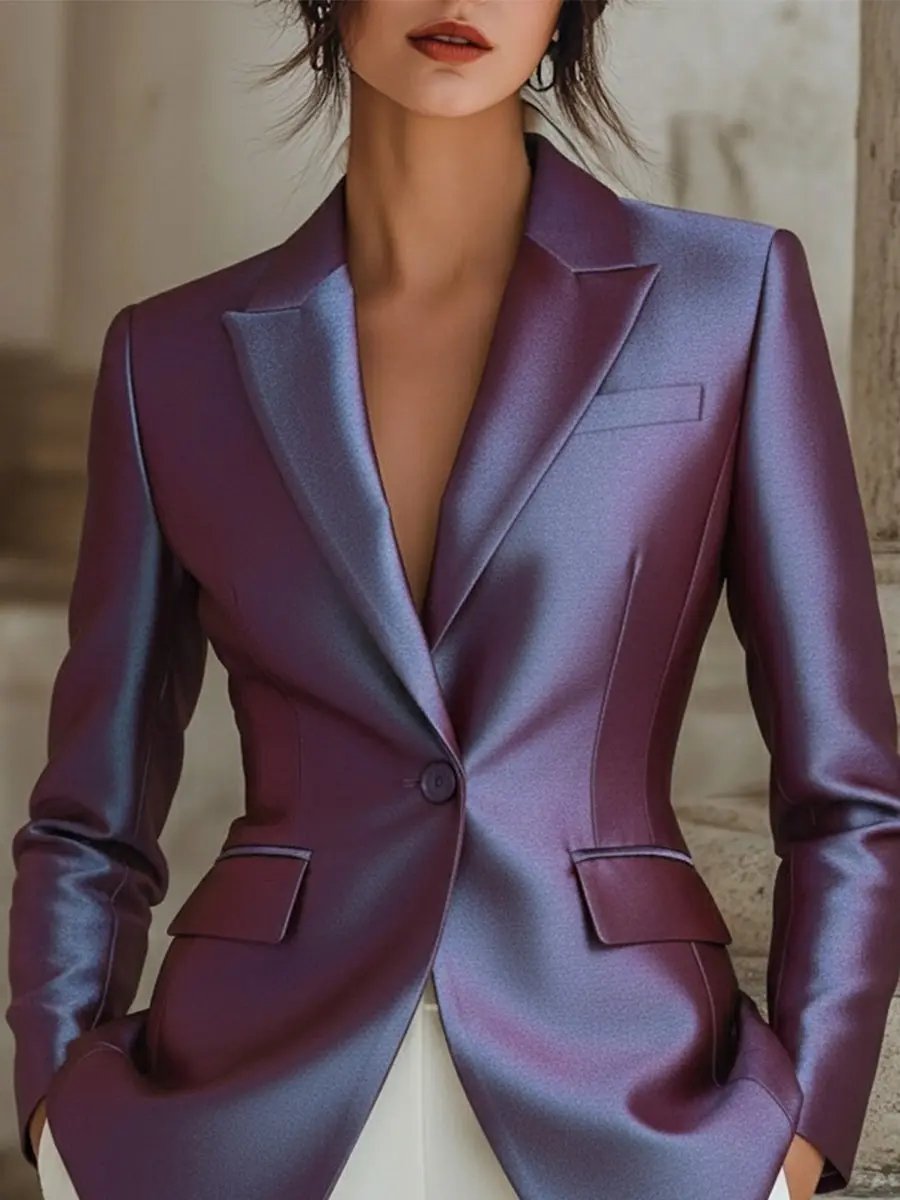 Iridescent Satin Tailored Fit - Blazer CASA LARO
