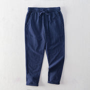 Pinstripe Cotton Tailored - Trousers